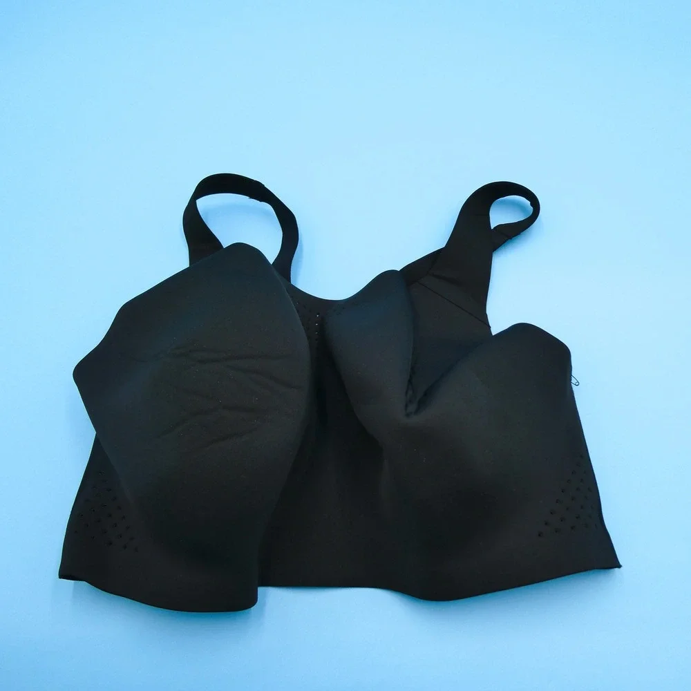 Victoria's Secret Bra Womens 38DDD Incredible Black Wireless Laser Cut Nylon